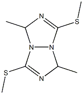 1,4-dimethyl-3,6-di(methylthio)-1H,4H-2,3a,5,6a-tetraazapentalene Struktur