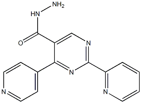 2-(2-pyridinyl)-4-(4-pyridinyl)-5-pyrimidinecarbohydrazide Struktur