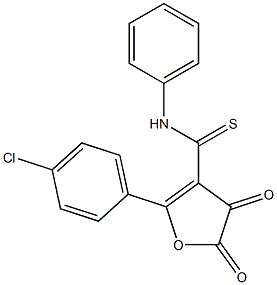 N3-phenyl-2-(4-chlorophenyl)-4,5-dioxo-4,5-dihydrofuran-3-carbothioamide Struktur