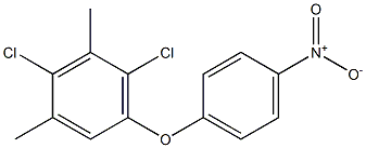 2,4-dichloro-1,3-dimethyl-5-(4-nitrophenoxy)benzene Struktur