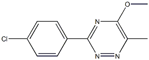 3-(4-chlorophenyl)-6-methyl-1,2,4-triazin-5-yl methyl ether Struktur