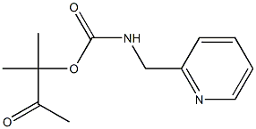 1,1-dimethyl-2-oxopropyl N-(2-pyridylmethyl)carbamate Struktur