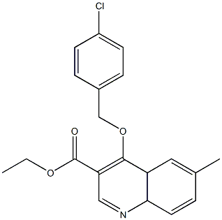 ethyl 4-[(4-chlorobenzyl)oxy]-6-methyl-4a,8a-dihydro-3-quinolinecarboxylate Struktur