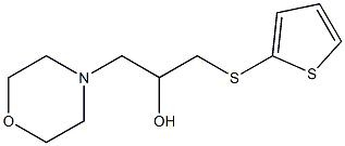 1-morpholino-3-(2-thienylthio)propan-2-ol Struktur