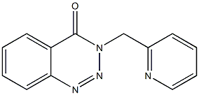 3-(2-pyridinylmethyl)-1,2,3-benzotriazin-4(3H)-one Struktur