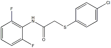 N1-(2,6-difluorophenyl)-2-[(4-chlorophenyl)thio]acetamide Struktur