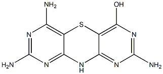 2,6,8-triamino-10H-dipyrimido[5,4-b:4,5-e][1,4]thiazin-4-ol Struktur