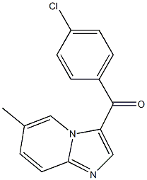 (4-chlorophenyl)(6-methylimidazo[1,2-a]pyridin-3-yl)methanone Struktur