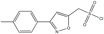 [3-(4-methylphenyl)isoxazol-5-yl]methanesulfonyl chloride Struktur