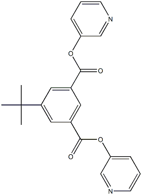 di(3-pyridyl) 5-(tert-butyl)isophthalate Struktur