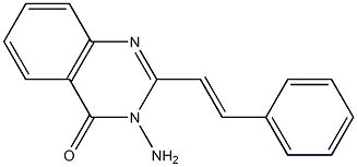 3-amino-2-[(E)-2-phenylethenyl]-4(3H)-quinazolinone Struktur