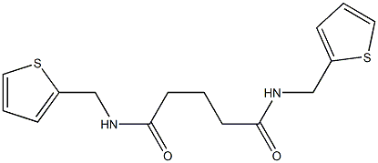 N1,N5-di(2-thienylmethyl)pentanediamide Struktur