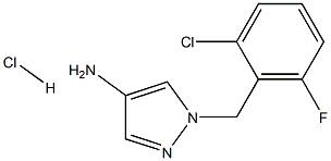 1-(2-chloro-6-fluorobenzyl)-1H-pyrazol-4-ylamine hydrachloride Struktur