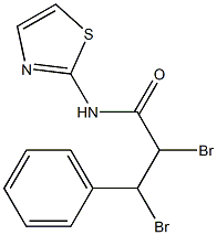 2,3-dibromo-3-phenyl-N-(1,3-thiazol-2-yl)propanamide Struktur