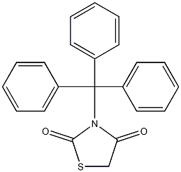 3-trityl-1,3-thiazolane-2,4-dione Struktur