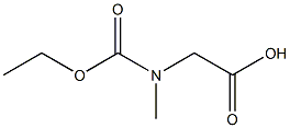 [(ethoxycarbonyl)(methyl)amino]acetic acid Struktur