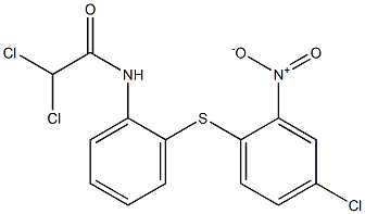 N1-{2-[(4-chloro-2-nitrophenyl)thio]phenyl}-2,2-dichloroacetamide Struktur