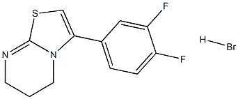 3-(3,4-difluorophenyl)-6,7-dihydro-5H-pyrimido[2,1-b][1,3]thiazole hydrobromide Struktur