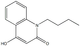 1-butyl-4-hydroxy-1,2-dihydroquinolin-2-one Struktur