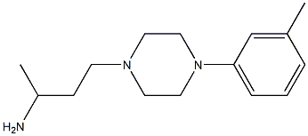 1-methyl-3-[4-(3-methylphenyl)piperazin-1-yl]propylamine Struktur