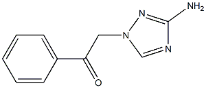 2-(3-amino-1H-1,2,4-triazol-1-yl)-1-phenyl-1-ethanone Struktur