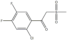 1-(2-chloro-4,5-difluorophenyl)-2-(methylsulfonyl)-1-ethanone Struktur