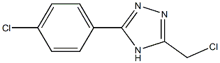 3-(chloromethyl)-5-(4-chlorophenyl)-4H-1,2,4-triazole Struktur