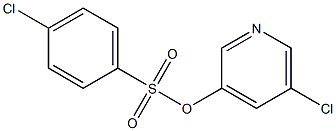 5-chloro-3-pyridyl 4-chlorobenzene-1-sulfonate Struktur