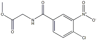 methyl [(4-chloro-3-nitrobenzoyl)amino]acetate Struktur