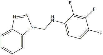 N1-(1H-1,2,3-benzotriazol-1-ylmethyl)-2,3,4-trifluoroaniline Struktur