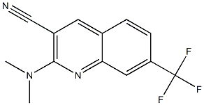 2-(dimethylamino)-7-(trifluoromethyl)quinoline-3-carbonitrile Struktur