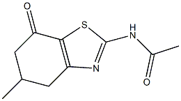 N-(5-methyl-7-oxo-4,5,6,7-tetrahydro-1,3-benzothiazol-2-yl)acetamide Struktur