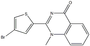 2-(4-bromo-2-thienyl)-1-methyl-1,4-dihydroquinazolin-4-one Struktur