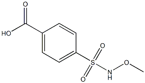 4-[(methoxyamino)sulfonyl]benzoic acid Struktur