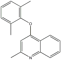 4-(2,6-dimethylphenoxy)-2-methylquinoline Struktur