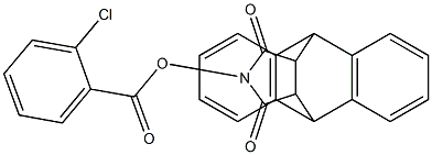 17-[(2-chlorobenzoyl)oxy]-17-azapentacyclo[6.6.5.0~2,7~.0~9,14~.0~15,19~]nonadeca-2(7),3,5,9(14),10,12-hexaene-16,18-dione Struktur