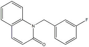 1-(3-fluorobenzyl)-2(1H)-quinolinone Struktur