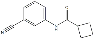 N-(3-cyanophenyl)cyclobutanecarboxamide Struktur