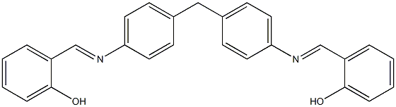 2-{[(4-{4-[(2-hydroxybenzylidene)amino]benzyl}phenyl)imino]methyl}phenol Struktur