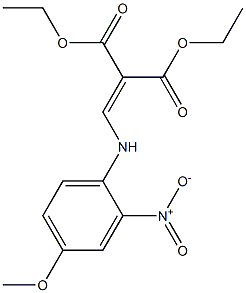 diethyl 2-[(4-methoxy-2-nitroanilino)methylidene]malonate Struktur