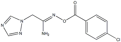 N'-[(4-chlorobenzoyl)oxy]-2-(1H-1,2,4-triazol-1-yl)ethanimidamide Struktur