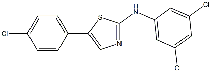 N2-(3,5-dichlorophenyl)-5-(4-chlorophenyl)-1,3-thiazol-2-amine Struktur