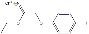 1-ethoxy-2-(4-fluorophenoxy)-1-ethaniminium chloride Struktur