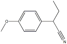 2-(4-methoxyphenyl)butanenitrile Struktur