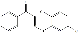 3-[(2,5-dichlorophenyl)thio]-1-phenylprop-2-en-1-one Struktur