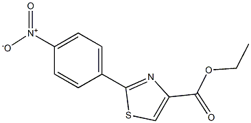 ethyl 2-(4-nitrophenyl)-1,3-thiazole-4-carboxylate Struktur