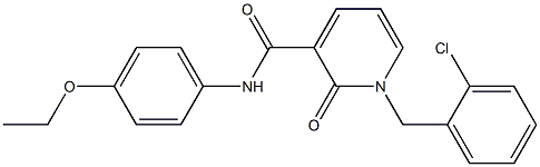 1-(2-chlorobenzyl)-N-(4-ethoxyphenyl)-2-oxo-1,2-dihydro-3-pyridinecarboxamide Struktur