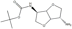 TERT-BUTYL (3R,6S)-6-AMINO-HEXAHYDROFURO[3,2-B]FURAN-3-YLCARBAMATE Struktur