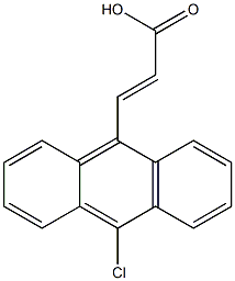 (E)-3-(10-chloroanthracen-9-yl)acrylic acid Struktur