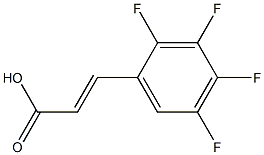 (E)-3-(2,3,4,5-tetrafluorophenyl)acrylic acid Struktur